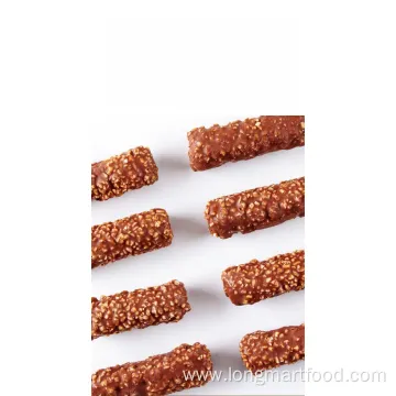 Dark Chocolate Bar with Nuts and Raw Materials